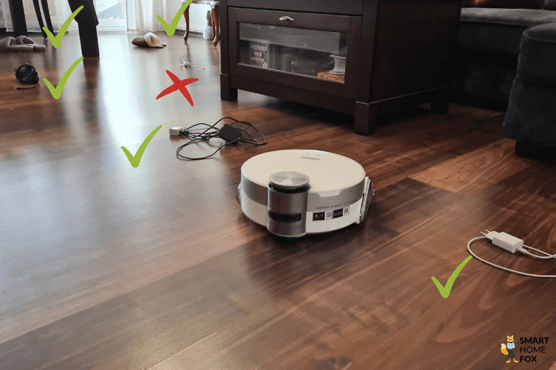 Распознавание объектов Samsung Jet Bot AI